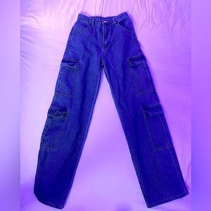 blue jean Shein cargo pants